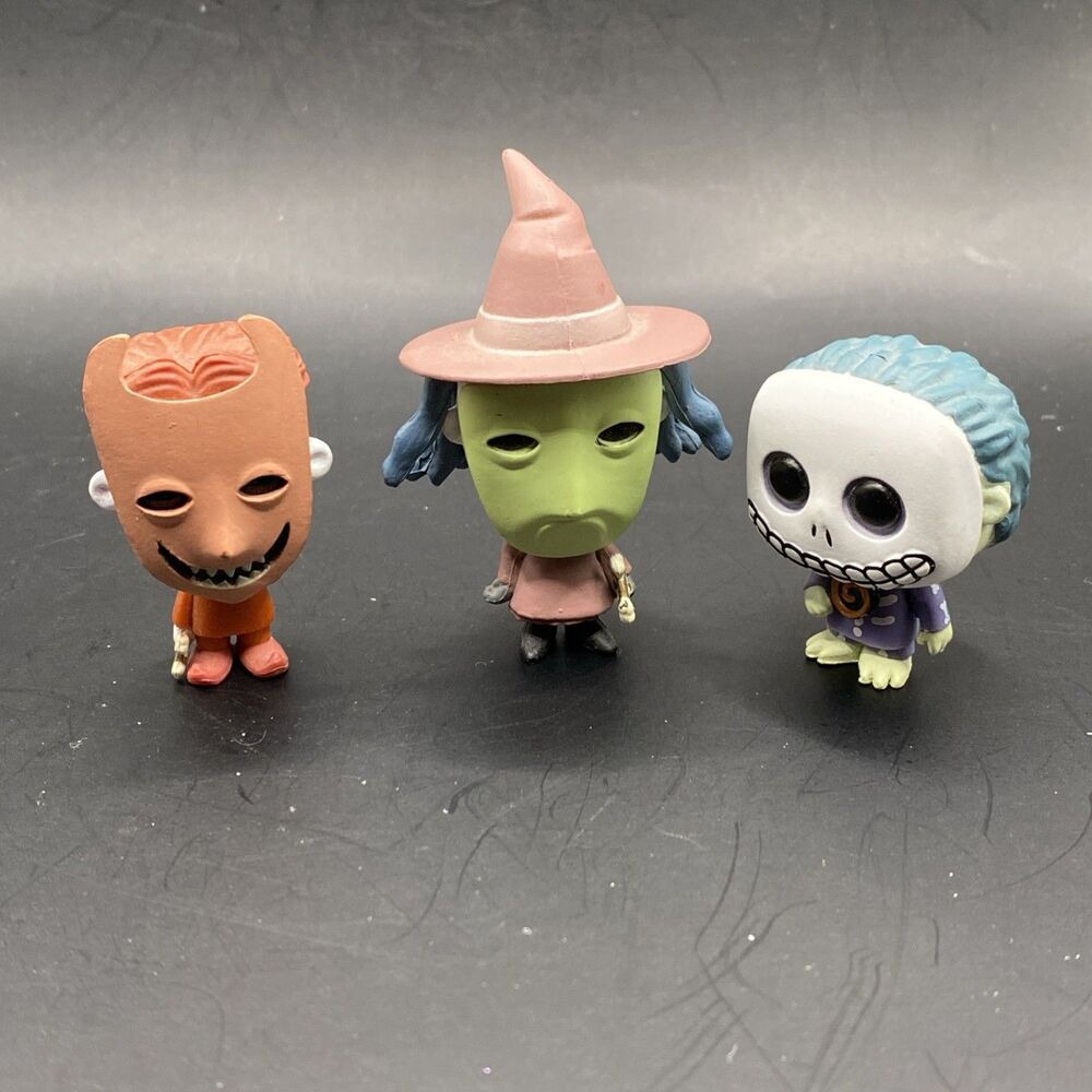 Funko Bitty Pop! Disney Nightmare Lock Shock & Barrel Set of 3 Mini Figures